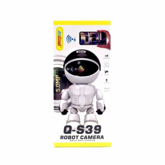 Andowl Q-S39 Κρυφή Κάμερα Παρακολούθησης Ρομπότ με Υποδοχή για Κάρτα Μνήμης Λευκή