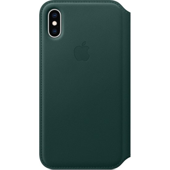 Apple iPhone X/Xs Leather Folio Forest Green