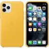 Apple Leather Case iPhone 11 Pro Κίτρινη