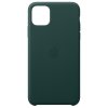 Apple Leather Case iPhone 11 Pro Max Σκούρο Πράσινο