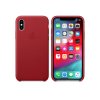 Apple Leather Case iPhone XS Κόκκινη