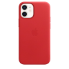 Apple Leather Case iPhone 12 Mini with MagSafe Κόκκινη