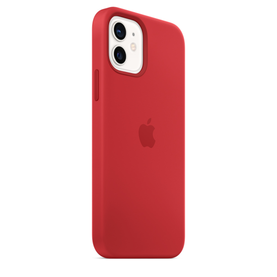 Apple Silicone Case iPhone 12/12 Pro with MagSafe Κόκκινη