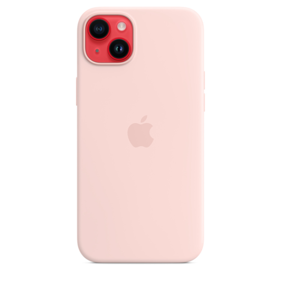 Apple Silicone Case iPhone 14 Plus with MagSafe Chalk Pink