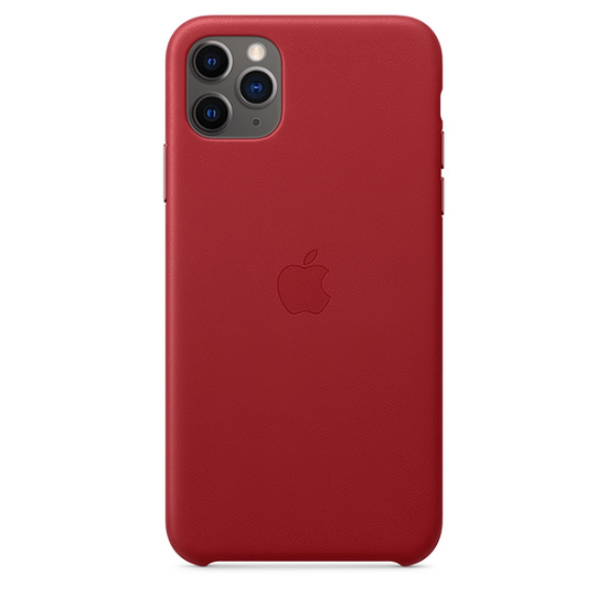 Apple Leather Case iPhone 11 Pro Max Κόκκινη