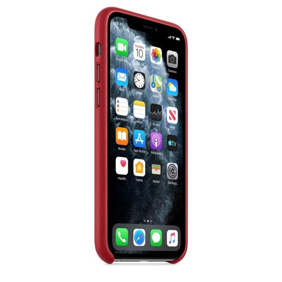 Apple Leather Case iPhone 11 Pro Κόκκινη