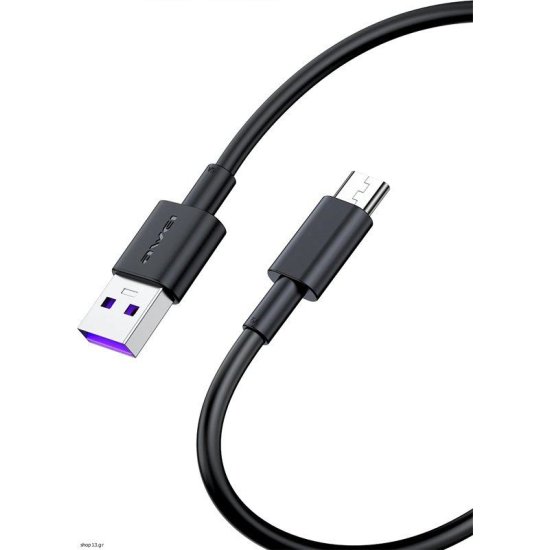 Awei CL-77M Fast Charging USB to Micro USB 1m Μαύρο