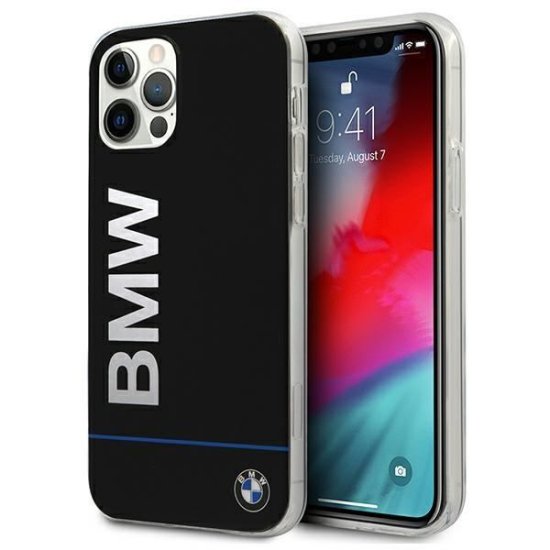 BMW HardCase iPhone 12/12 Pro Signature Printed Logo Μαύρη