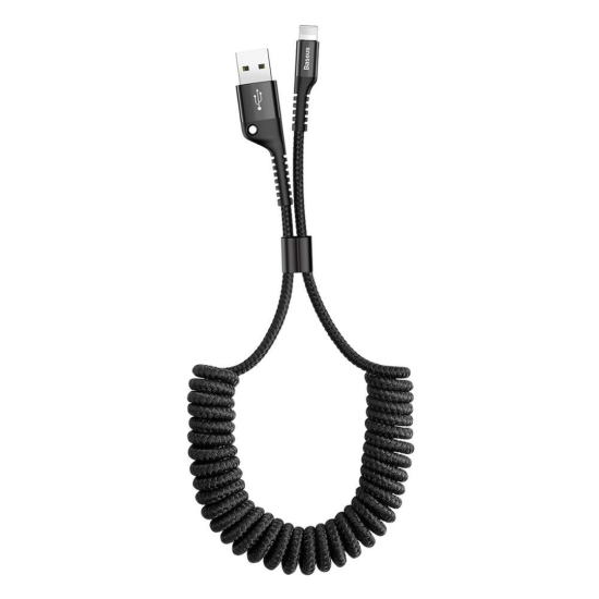 Baseus Spring Cable USB to Lightning 2A 1m Μαύρο