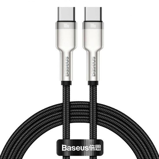 Baseus Metal Data Cable Type C to Type C Μαύρο