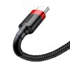 Baseus Cafule Cable Durable Nylon Braided Wire USB / USB-C QC3.0 3A 1M Μαύρο