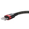 Baseus Cafule Cable Nylon USB / Lightning QC3.0 2.4A 1M Μαύρο