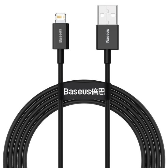 Baseus Superior USB - Lightning Cable 2.4 A 2m Μαύρο