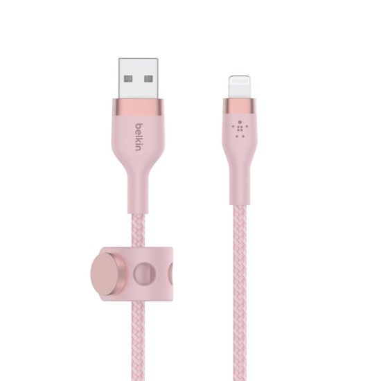 Belkin Anti-Tangle Καλώδιο USB σε Lightning Ροζ 1m