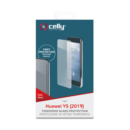 Celly Tempered Glass Easy Huawei Y5 2019