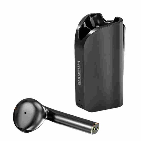 Fineblue F5 Pro Earbud Bluetooth Handsfree Ακουστικό με Θήκη Φόρτισης Μαύρο