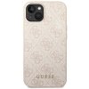 Guess iPhone 14 Plus Hard Case 4G Metal Gold Logo Ροζ