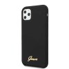 Guess 4G Logo Collection Silicone Case iPhone 11 Pro Max Gold Logo Μαύρο