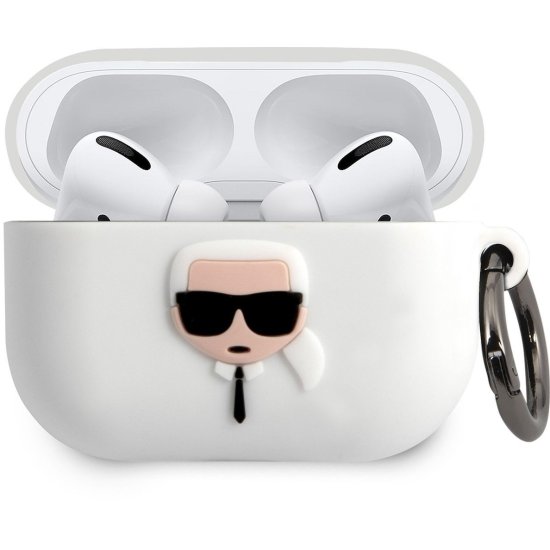 Karl Lagerfeld Silicone Case Airpods Pro Λευκό