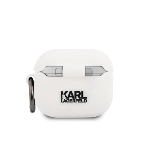Karl Lagerfeld Embossed Logo Karl’s Head Collection Θήκη Apple Airpods 3 Λευκό