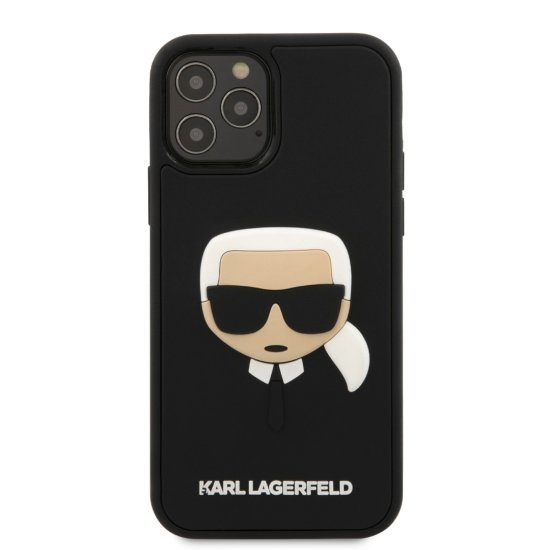 Karl Lagerfeld 3D Rubber Karl’s Head Case Θήκη Μαύρο iPhone 12 Pro Max