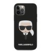 Karl Lagerfeld Liquid Silicone Case iPhone 12 Pro Max Μαύρο