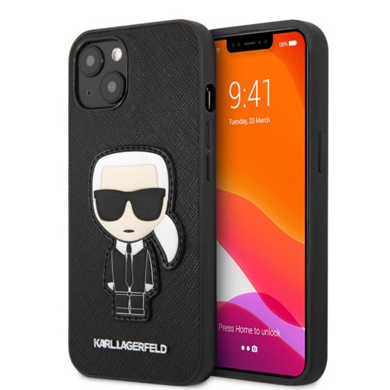 Karl Lagerfeld Saffiano Hard Case Θήκη Προστασίας Δερματίνη iPhone 13