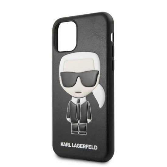 Karl Lagerfeld Embossed Silicone Case Apple iPhone 11 Μαύρο