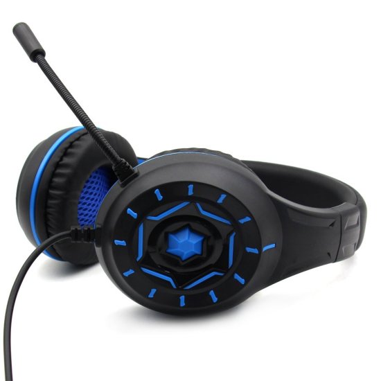 Komc Z90 Gaming Headset 3.5 mm Μπλε