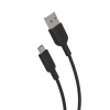 Muvit Cable USB to Micro USB 2.4A 1.2m 100% Recyclable Μαύρο