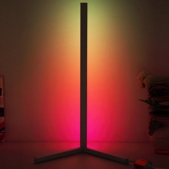 RGB Γωνιακό Επιδαπέδιο Φωτιστικό LED με Τηλεχειρισμό