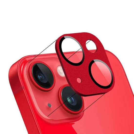 Metal Camera Lens Protector iPhone 14 / 14 Plus Κόκκινο