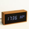 Επιτραπέζιο Ψηφιακό Ρολόι Bamboo Clock