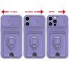 Crossbody Card Slot Multifunction Case iPhone 12/12 Pro Λιλά & Δώρο Κορδόνι