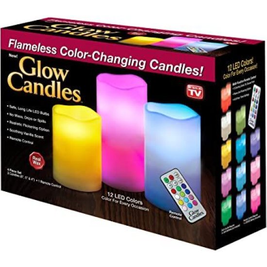 Glow Candles Flameless Colour Changing Candle