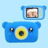 Compact Παιδική Φωτογραφική Μηχανή Αρκουδάκι με Οθόνη 2" Μπλε (T9)
