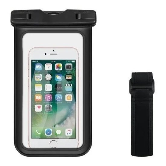 Universal Waterproof Phone Case - Αδιάβροχη Θήκη για Κινητά έως 5.8'' Μαύρη