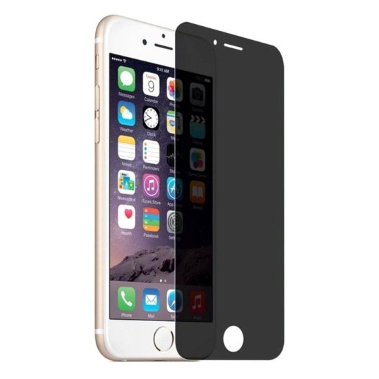 Privacy Full Cover Glass Screen Protector iPhone 6/6s Μαύρο