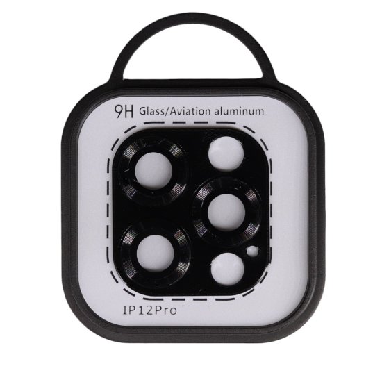 Metal Camera Lens Protector iPhone 12 Pro Μαύρο