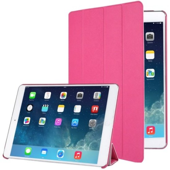 iPad 2/3/4 Smart Case Flip Stand Φούξια