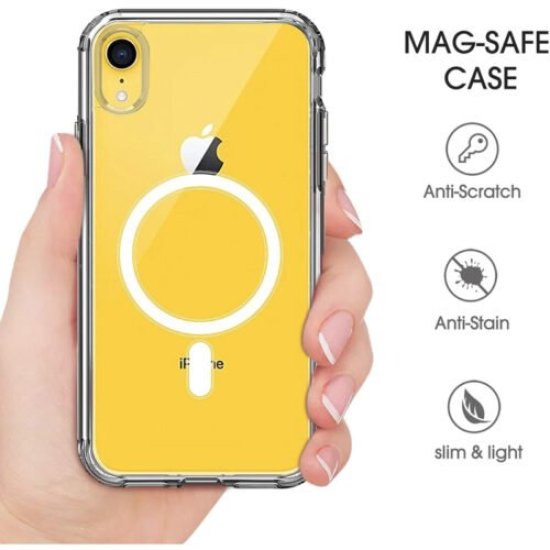 Θήκη Προστασίας Σιλικόνης Clear Case Με Magsafe iPhone XR