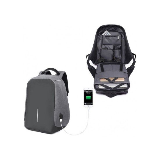 Anti-Theft Backpack with USB Slot Σακίδιο Πλάτης