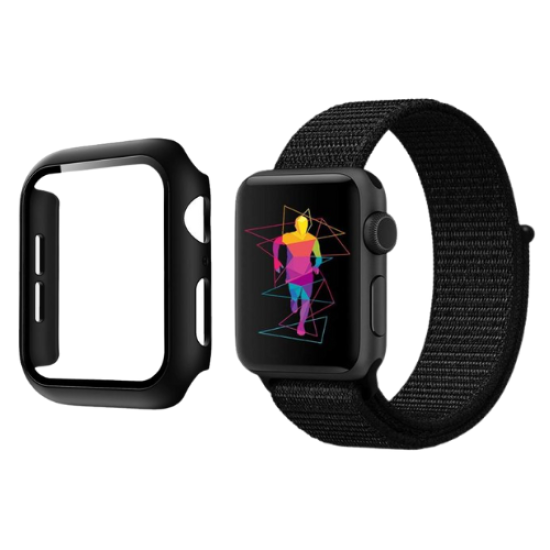 Nylon Sport Band and Case Apple Watch 45mm Μαύρο