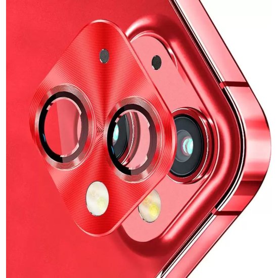 Metal Camera Lens Protector iPhone 14 / 14 Plus Κόκκινο