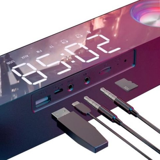 V18 Wireless Game Subwoofer Speaker HIFI Sound Effect RGB Light