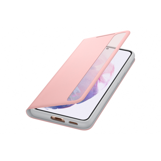 Samsung Clear View Cover Galaxy S21 Ροζ