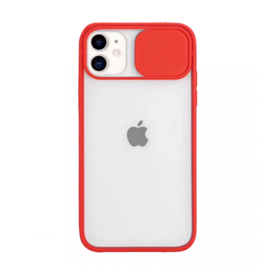 Technovo Case Lens Camera Protection iPhone 12/12 Pro Κόκκινη