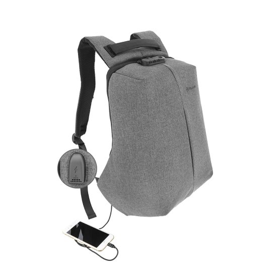 Tellur Hunter Anti-Theft V2 Αδιάβροχο Backpack με Θήκη Laptop έως 15,6″ Grey