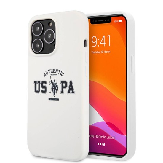 U.S. Polo Authentic Back Cover Σιλικόνης iPhone 13 Λευκό