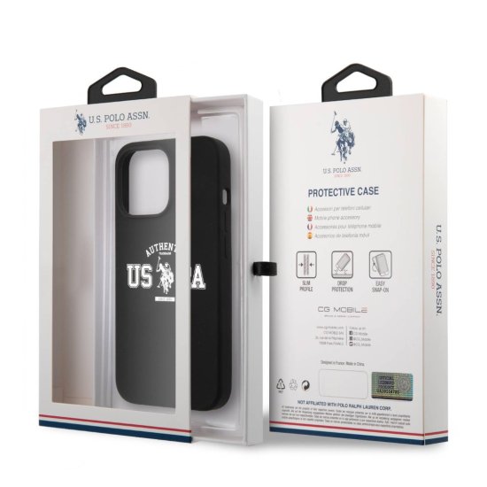 U.S. Polo Authentic Back Cover Σιλικόνης iPhone 13 Pro Max Μαύρο
